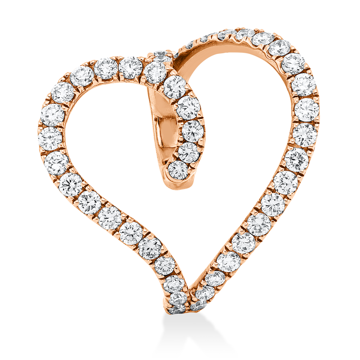 diamond full cut modern woman hoops & huggies in red gold