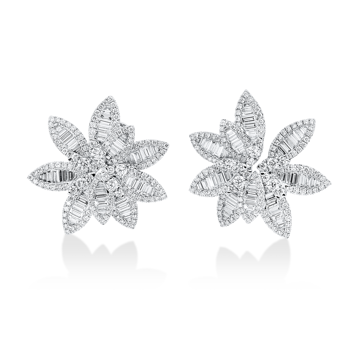 diamond full cut exclusive studs in white gold