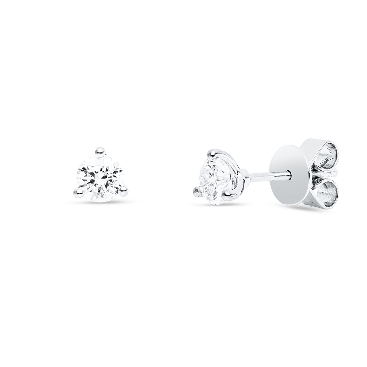 marquise modern woman earrings in white gold