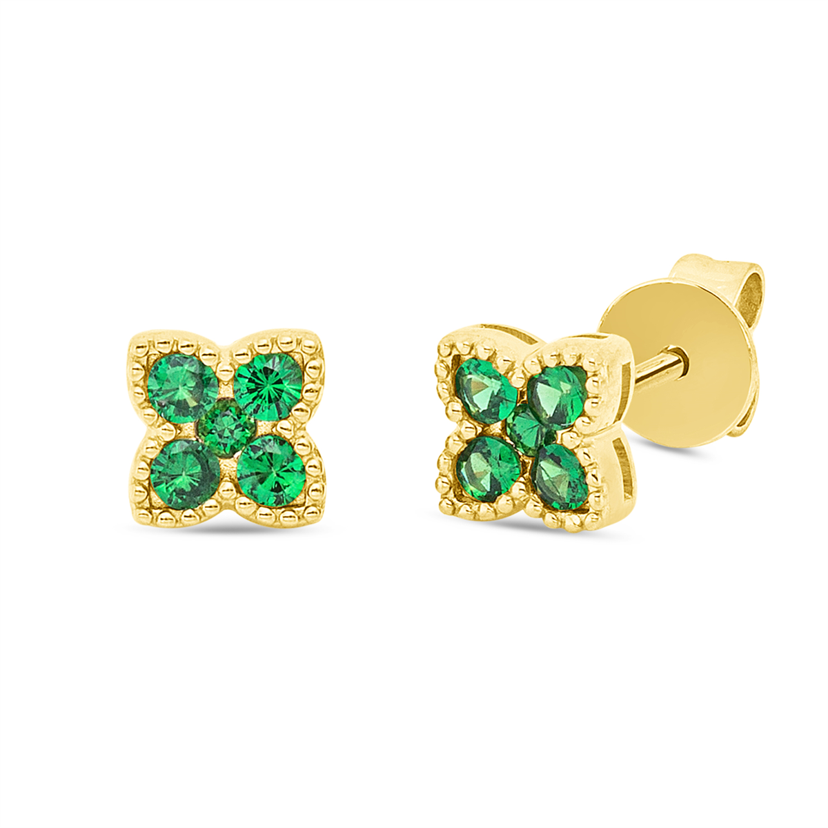 colored stone fashion studs - 2Y275