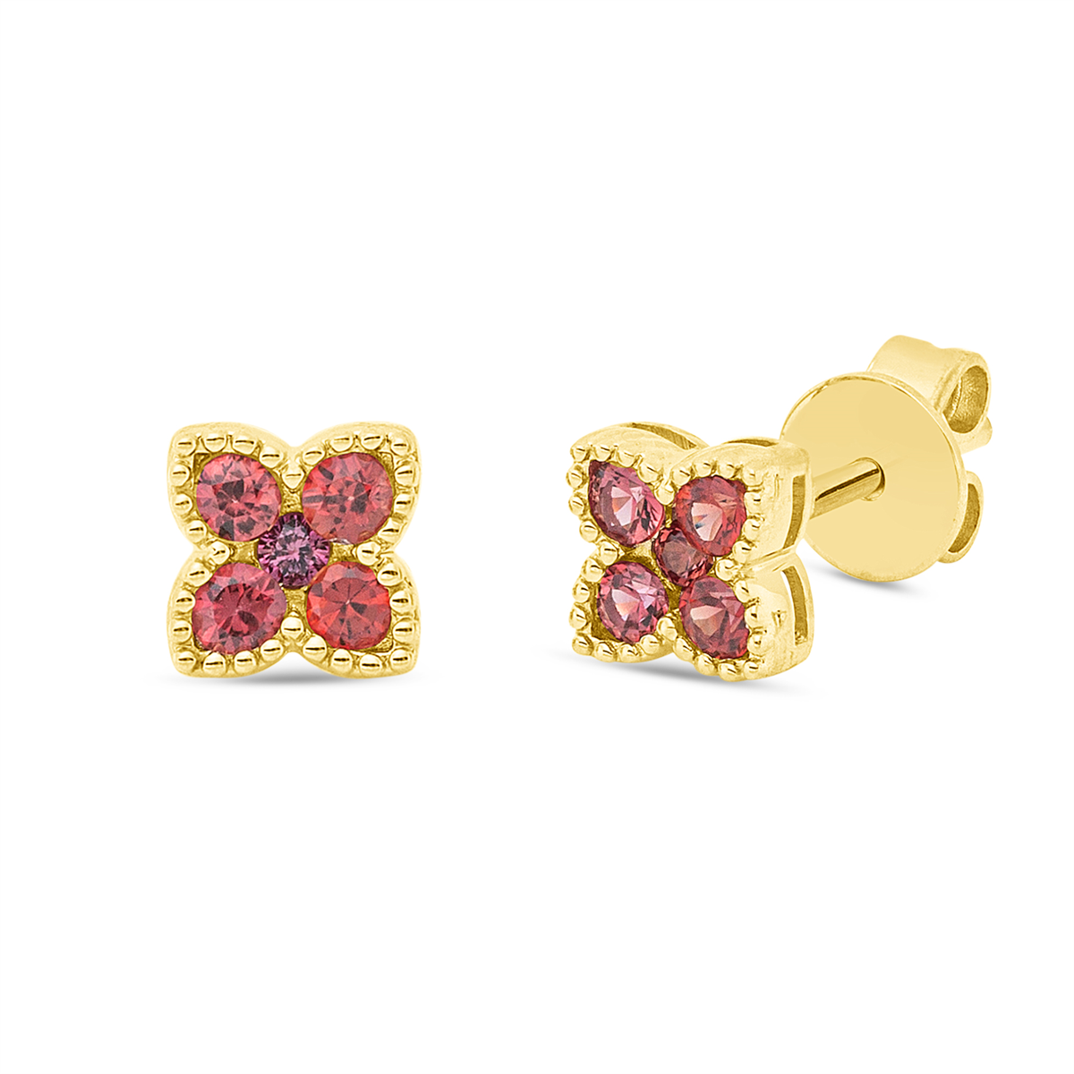 colored stone classic studs - 2Y276