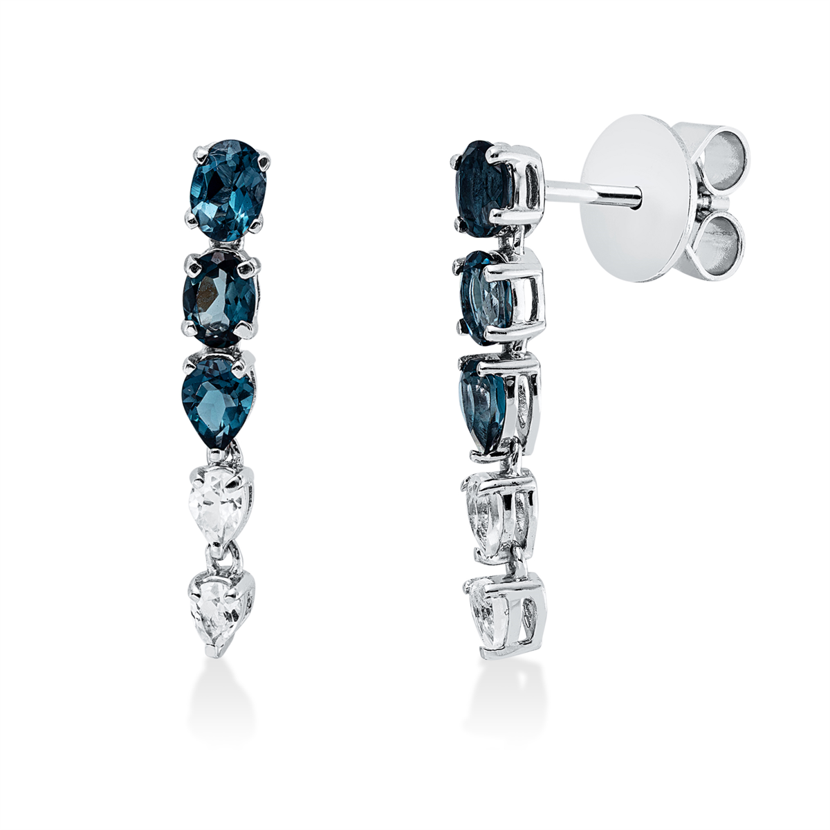 colored stone fashion earrings - 2Y362