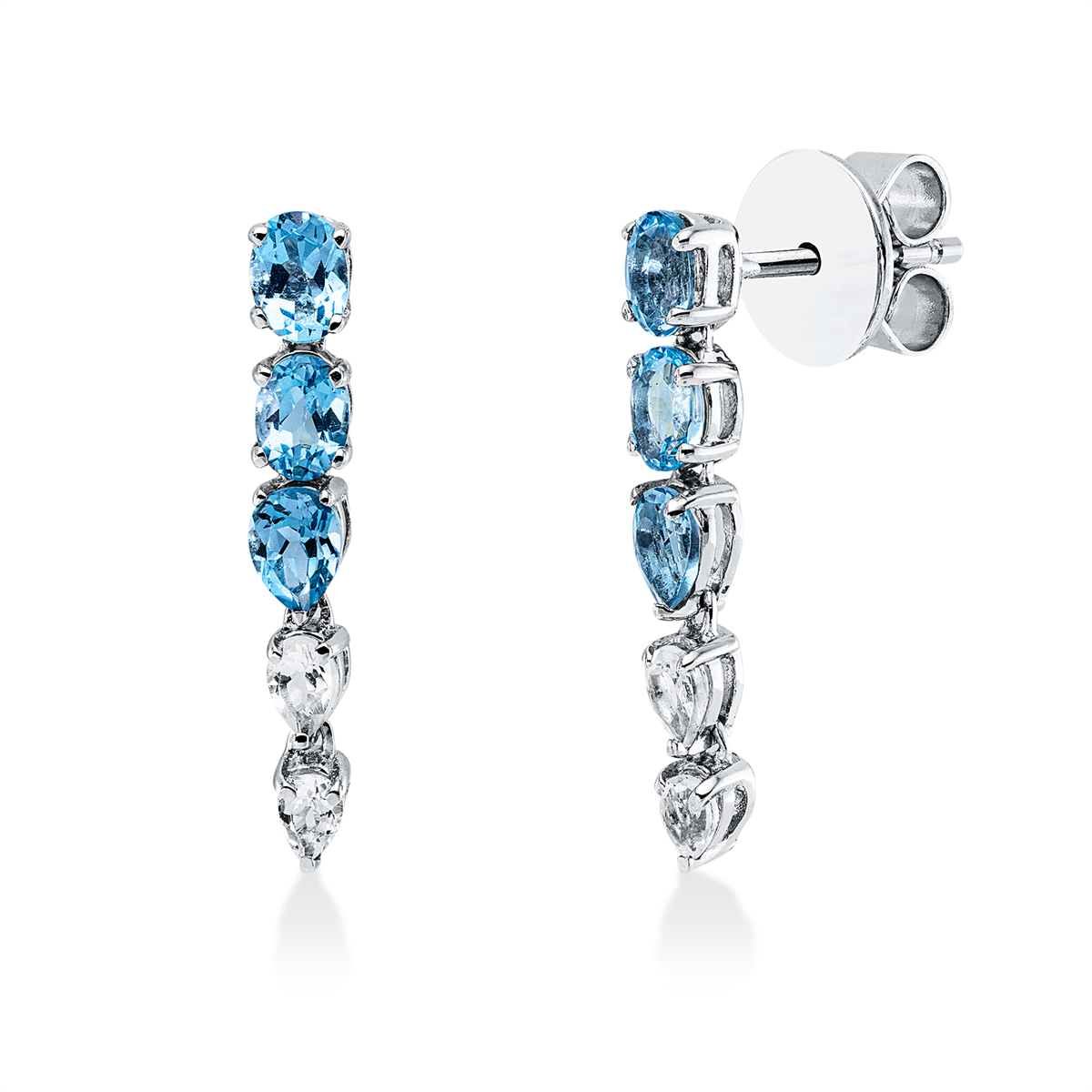colored stone fashion earrings - 2Y364