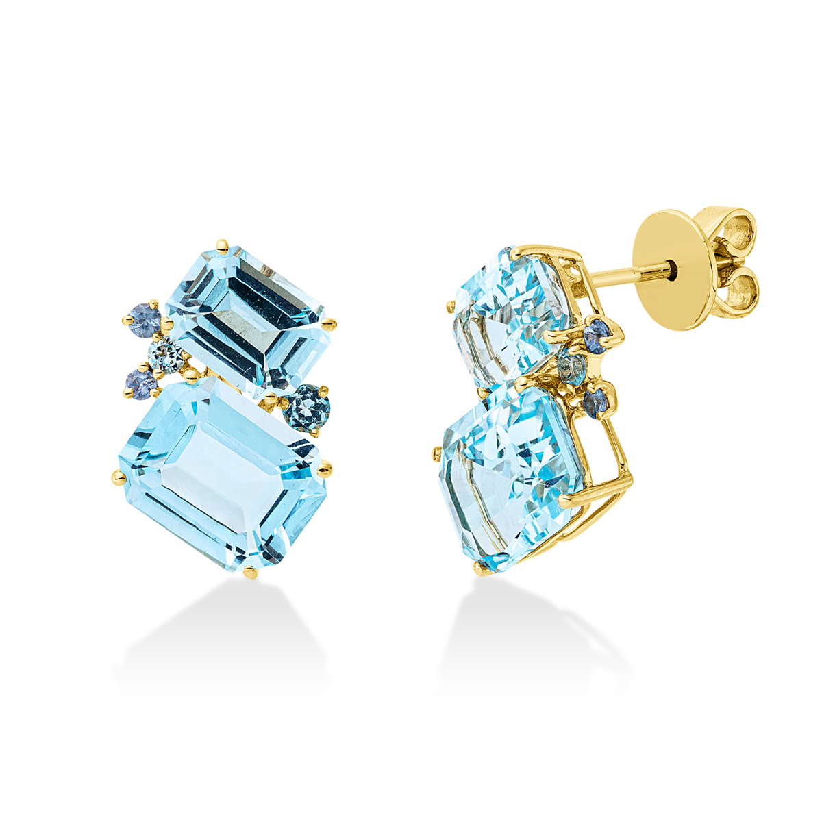 colored stone classic studs - 2Y412