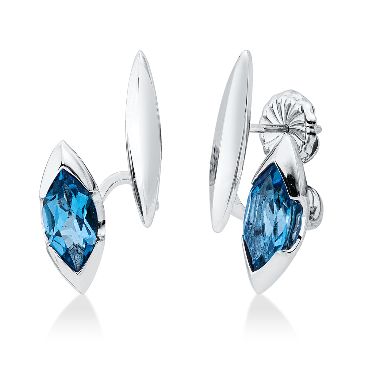colored stone fashion studs - 2Z216