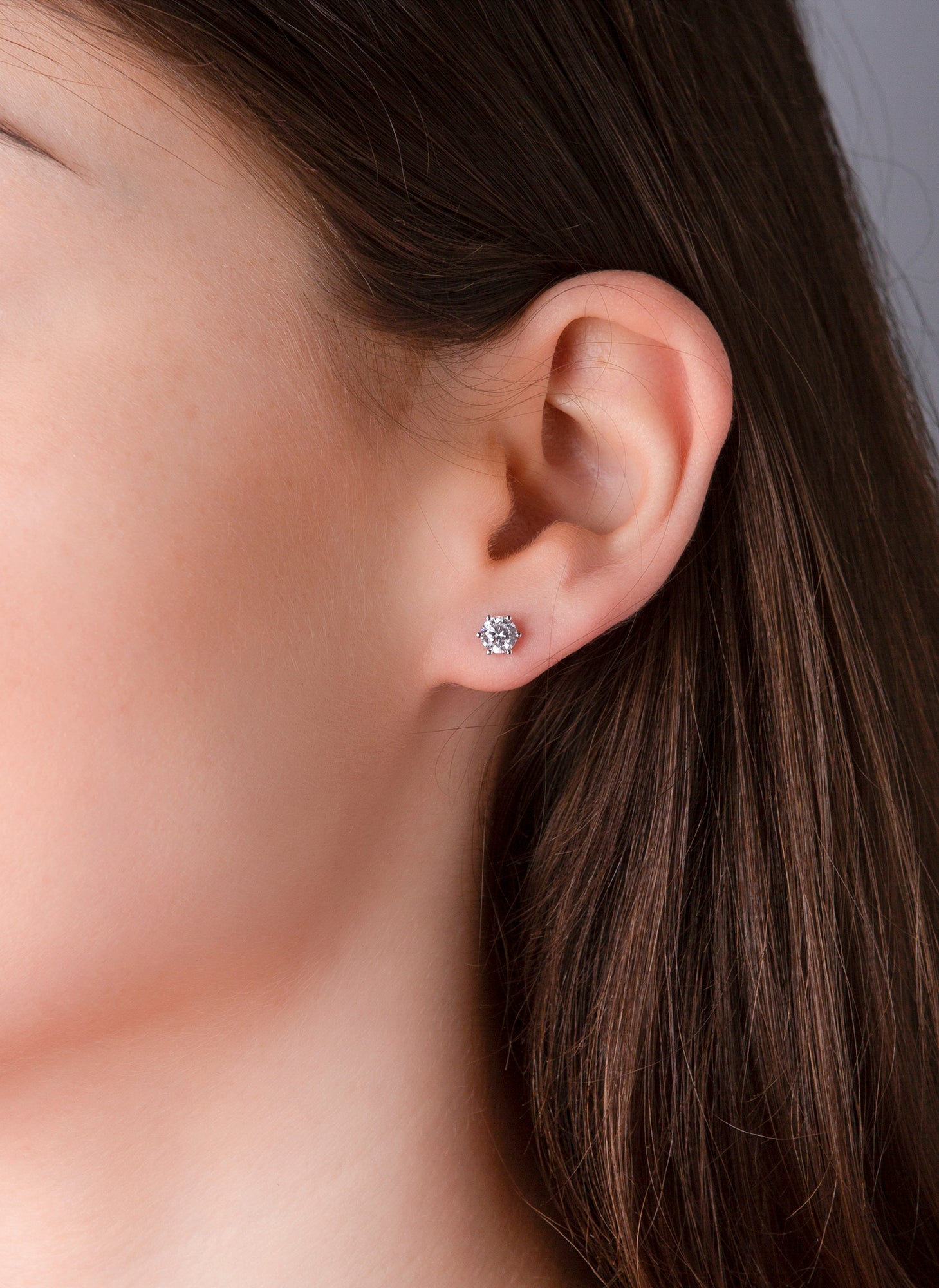 solitaire studs - 2A991