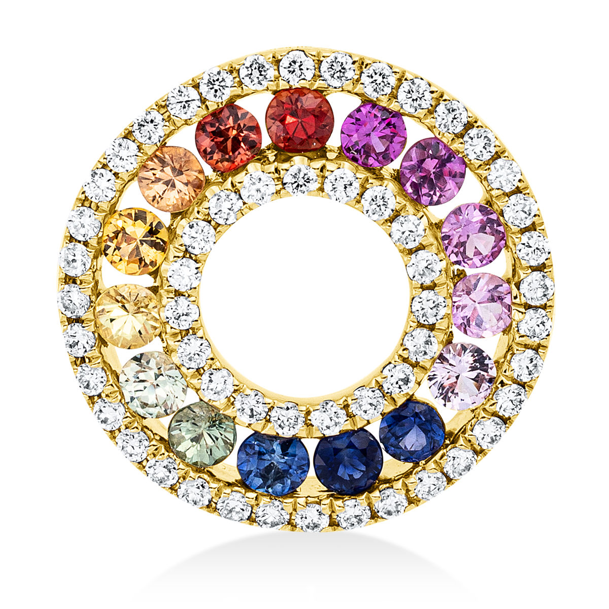 regenboog & veelkleurige hanger - 3G409