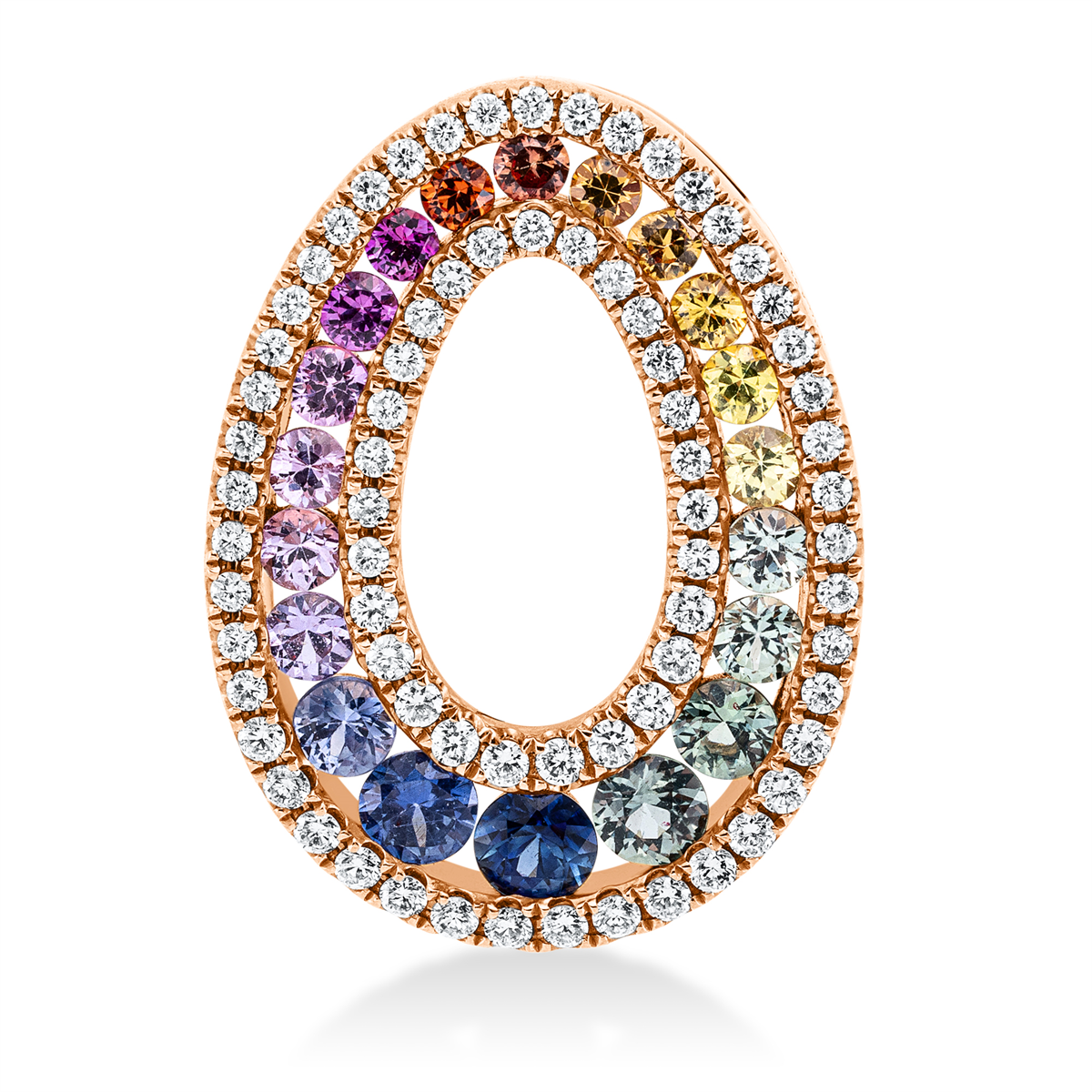 regenboog & veelkleurige hanger - 3G412