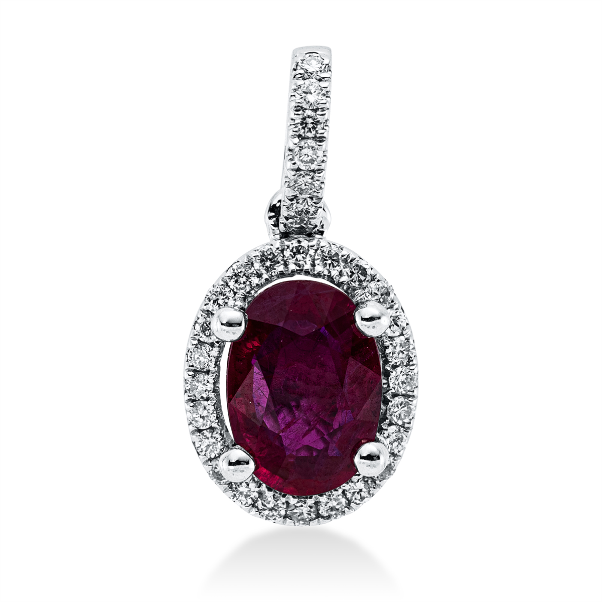 colored stone classic pendant - 3H330