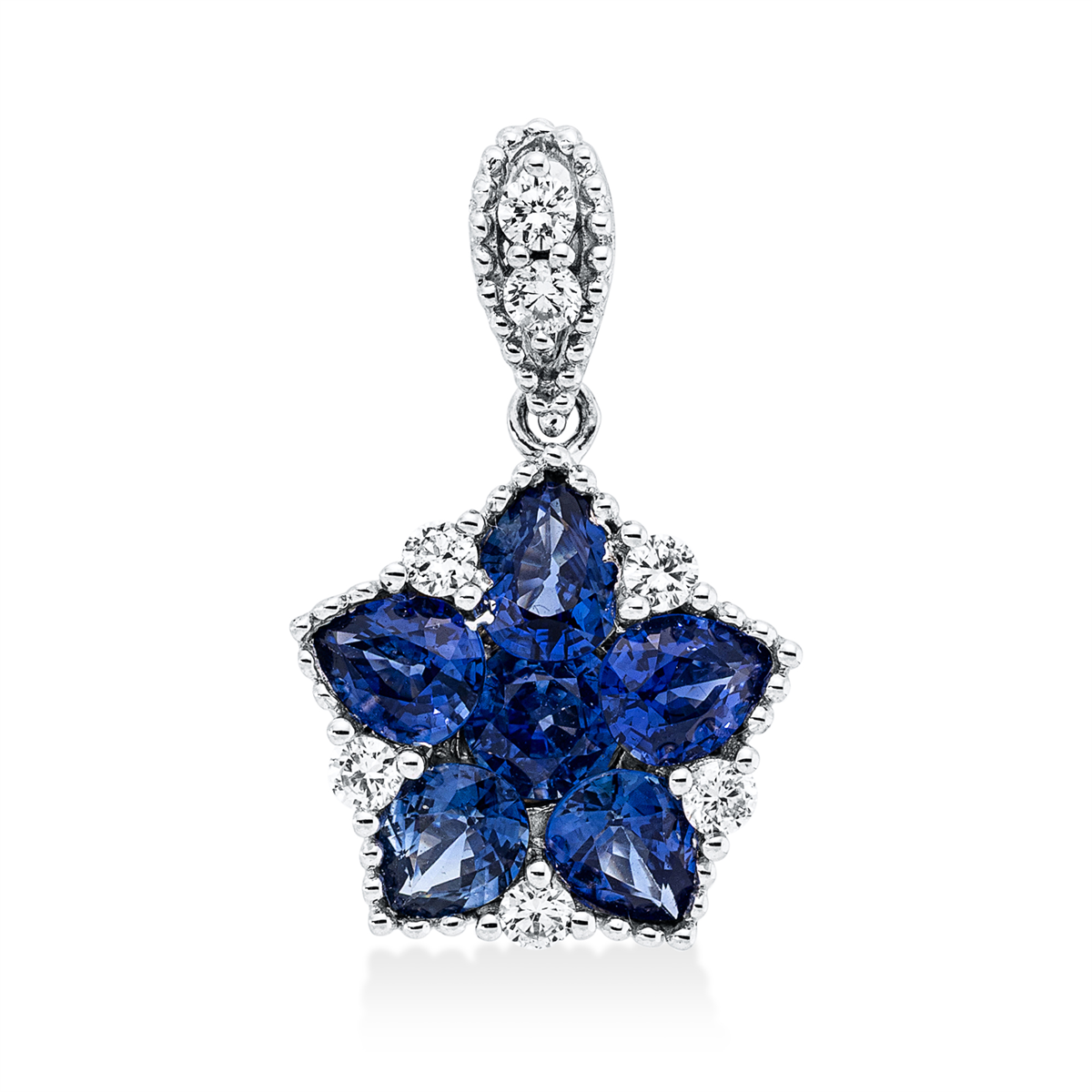 colored stone classic pendant - 3I093