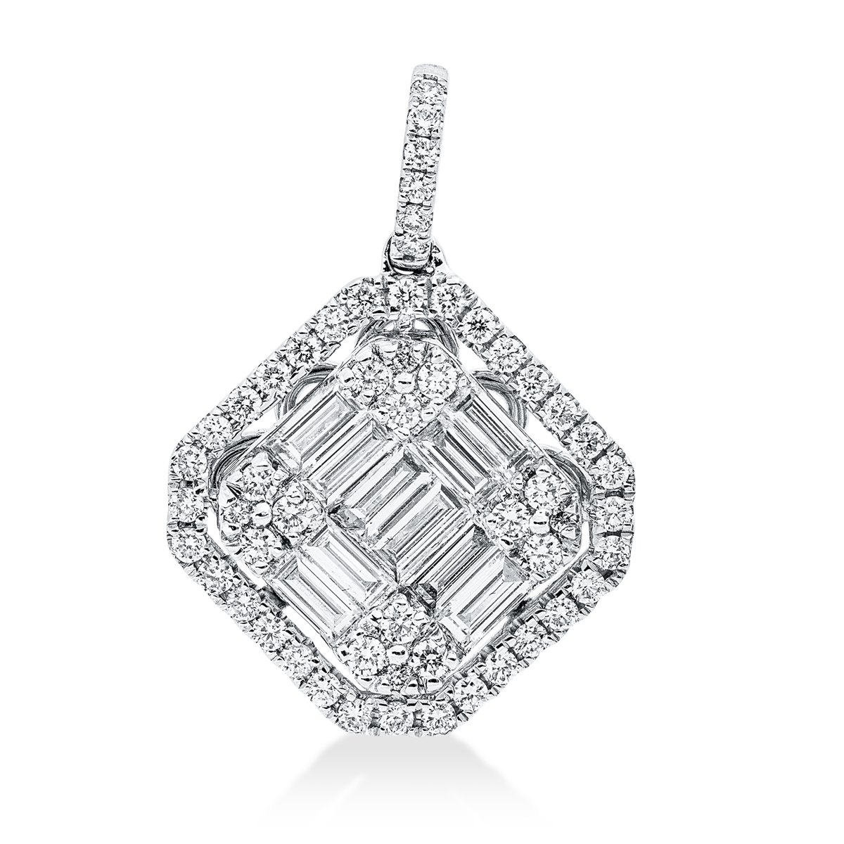 baguette illusion pendant - 3I211