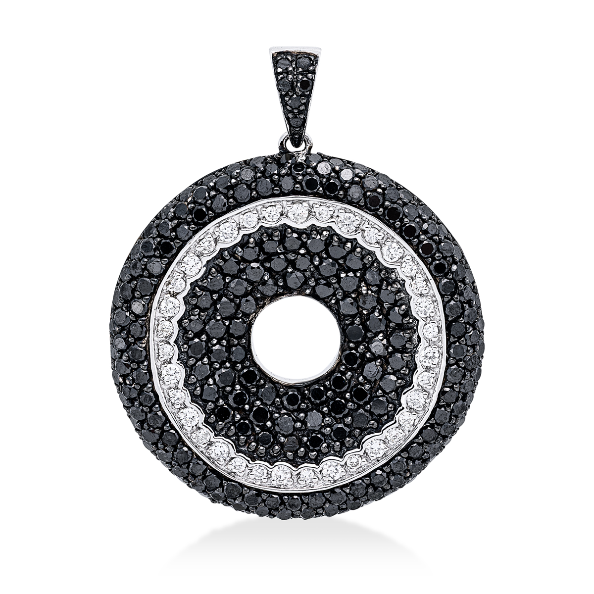 mooie gekleurde diamanten hanger - 3I246