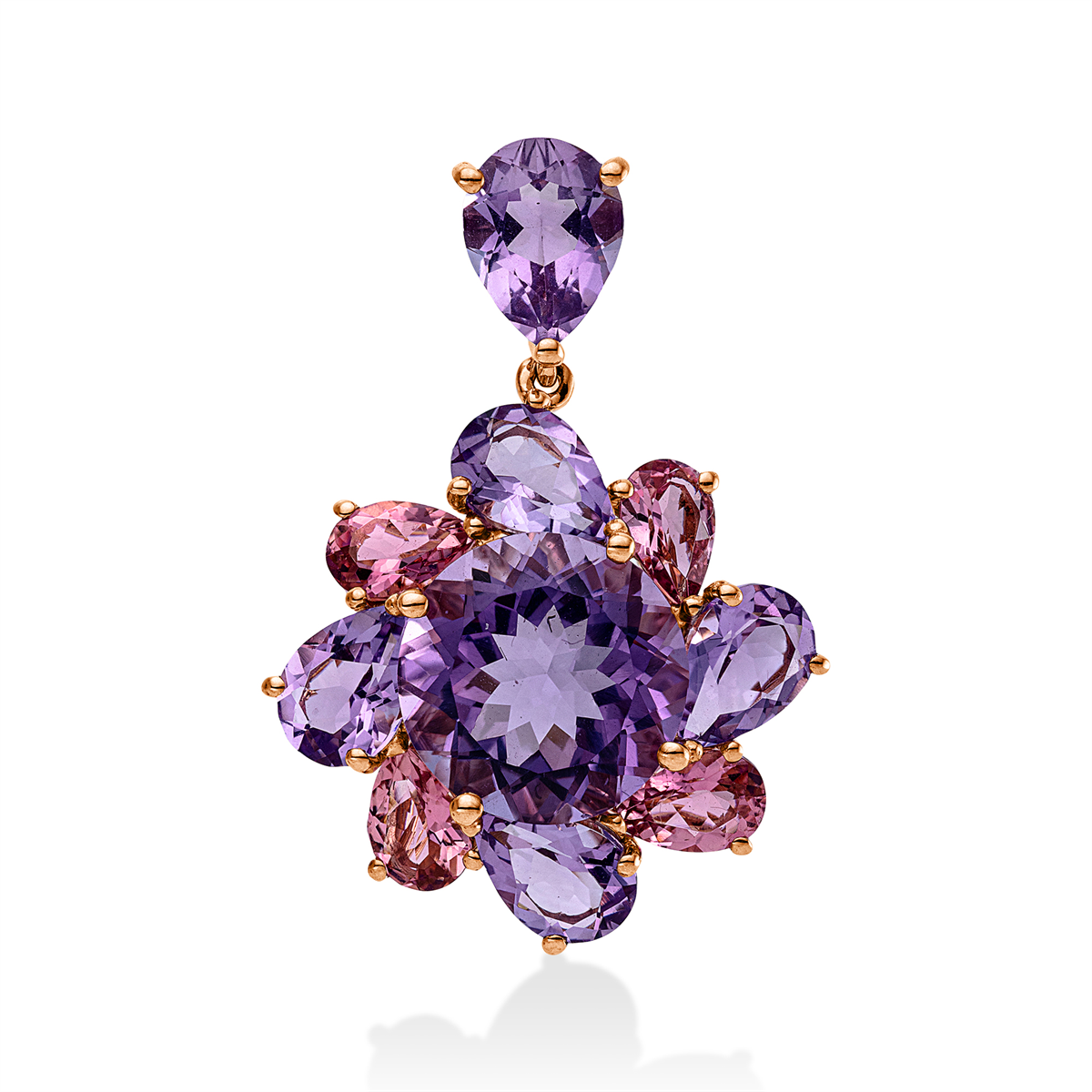 colored stone fashion pendant - 3I338
