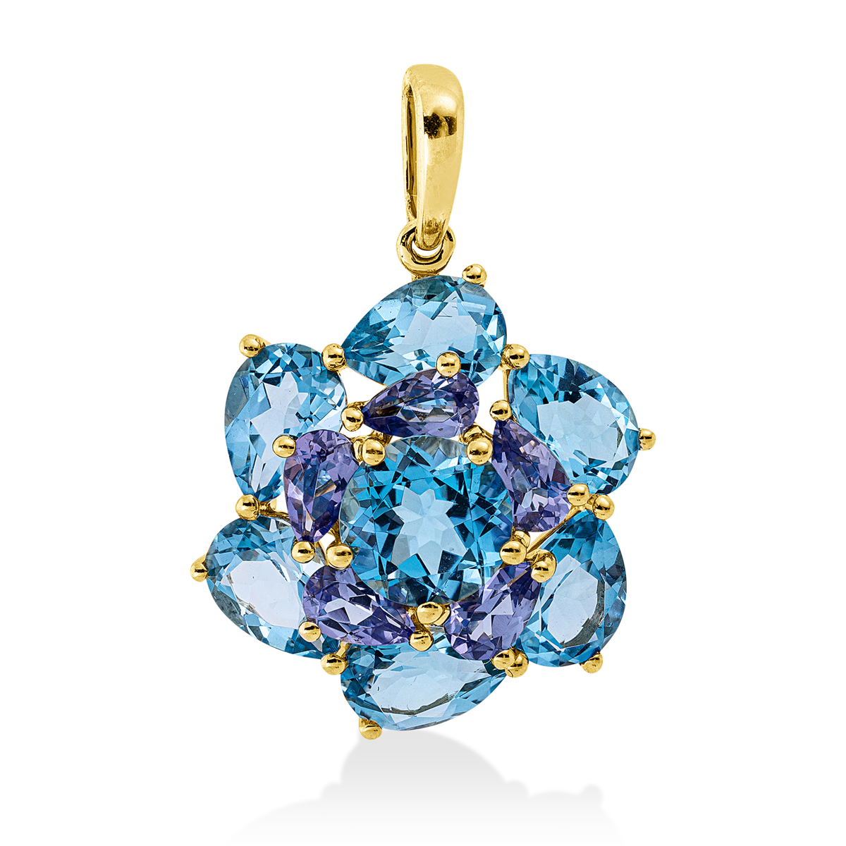 colored stone fashion pendant - 3I853
