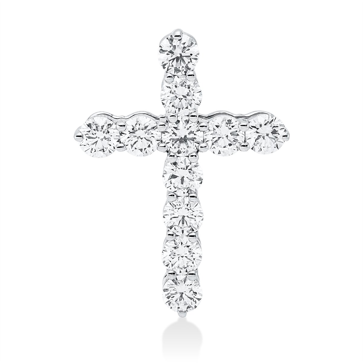 diamond full cut exclusive pendant in white gold