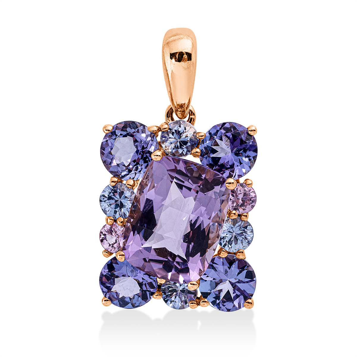 colored stone fashion pendant - 3I972