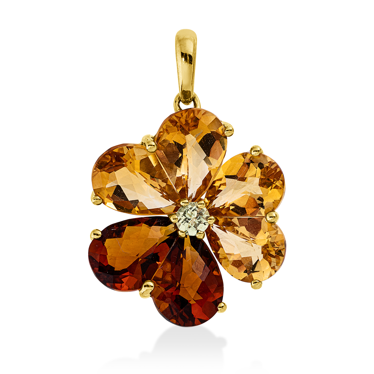 colored stone fashion pendant - 3I981