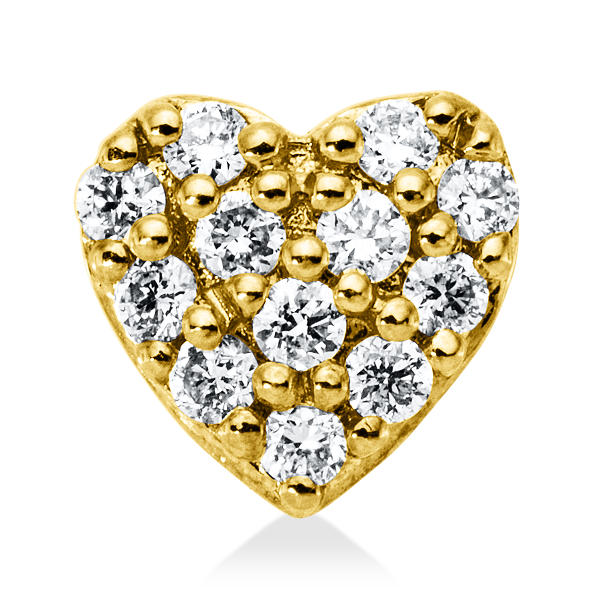 diamond full cut illusion classic pendant in yellow gold