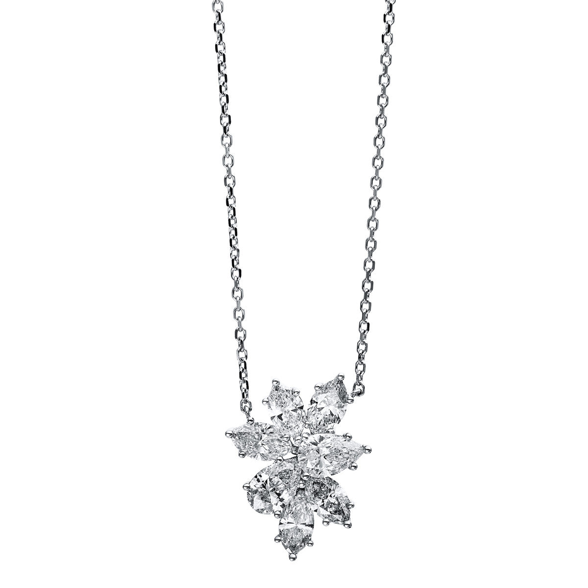 marquise exclusive necklace in white gold