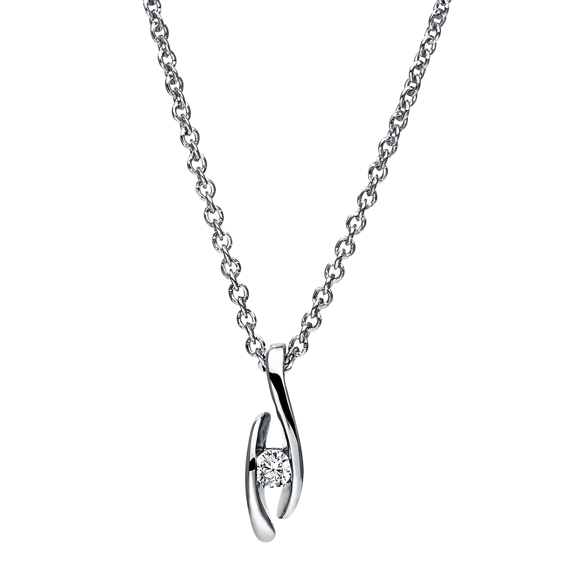 solitaire necklace - 4F368