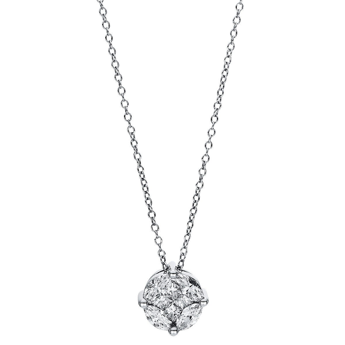 multi-stone necklace - 4F472