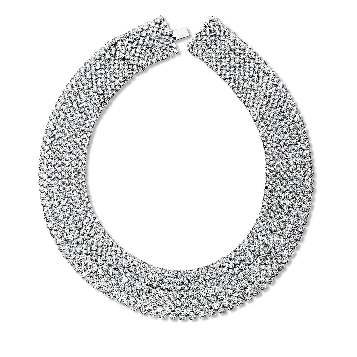 diamond full cut exclusive necklace in white gold
