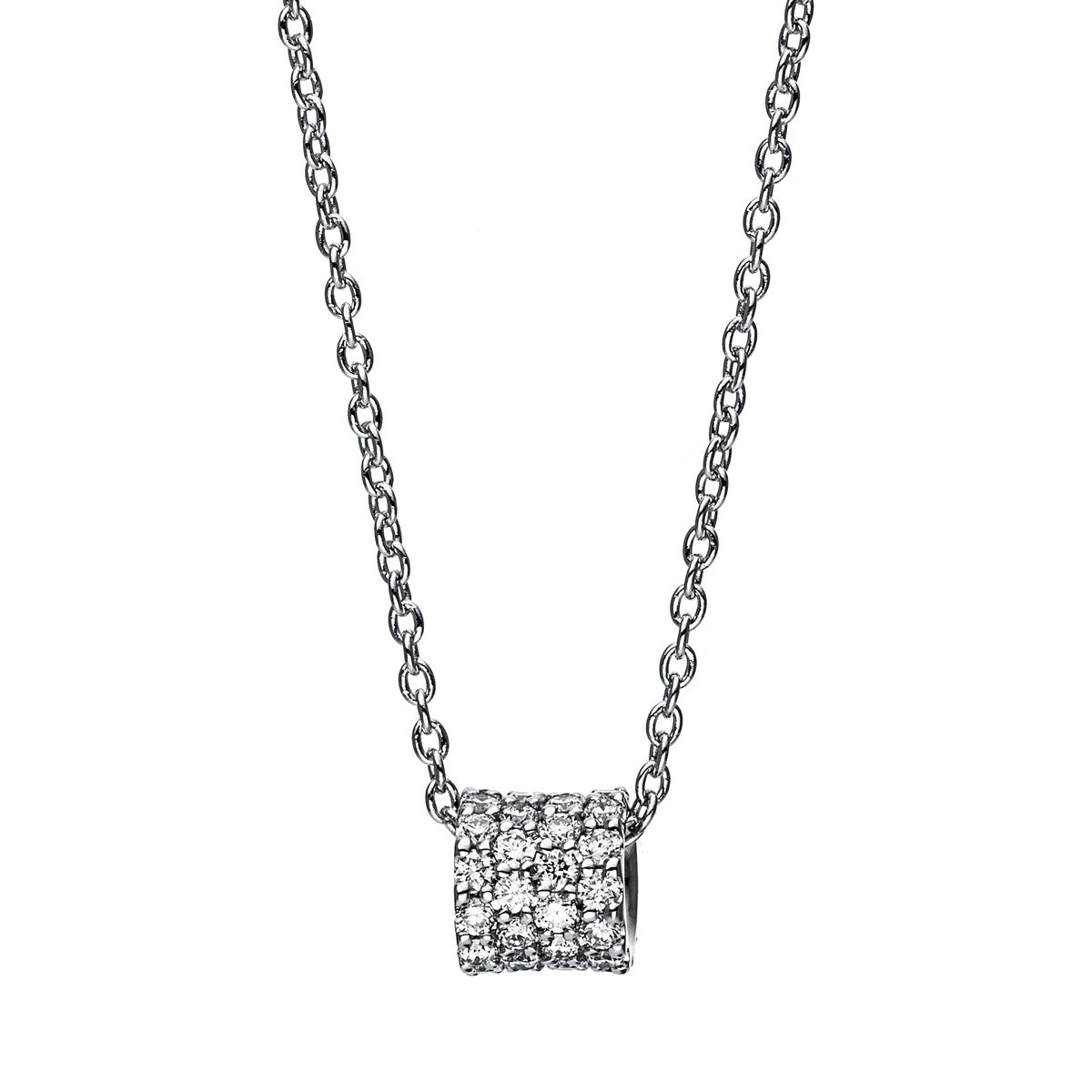 pavé necklace - 4F925