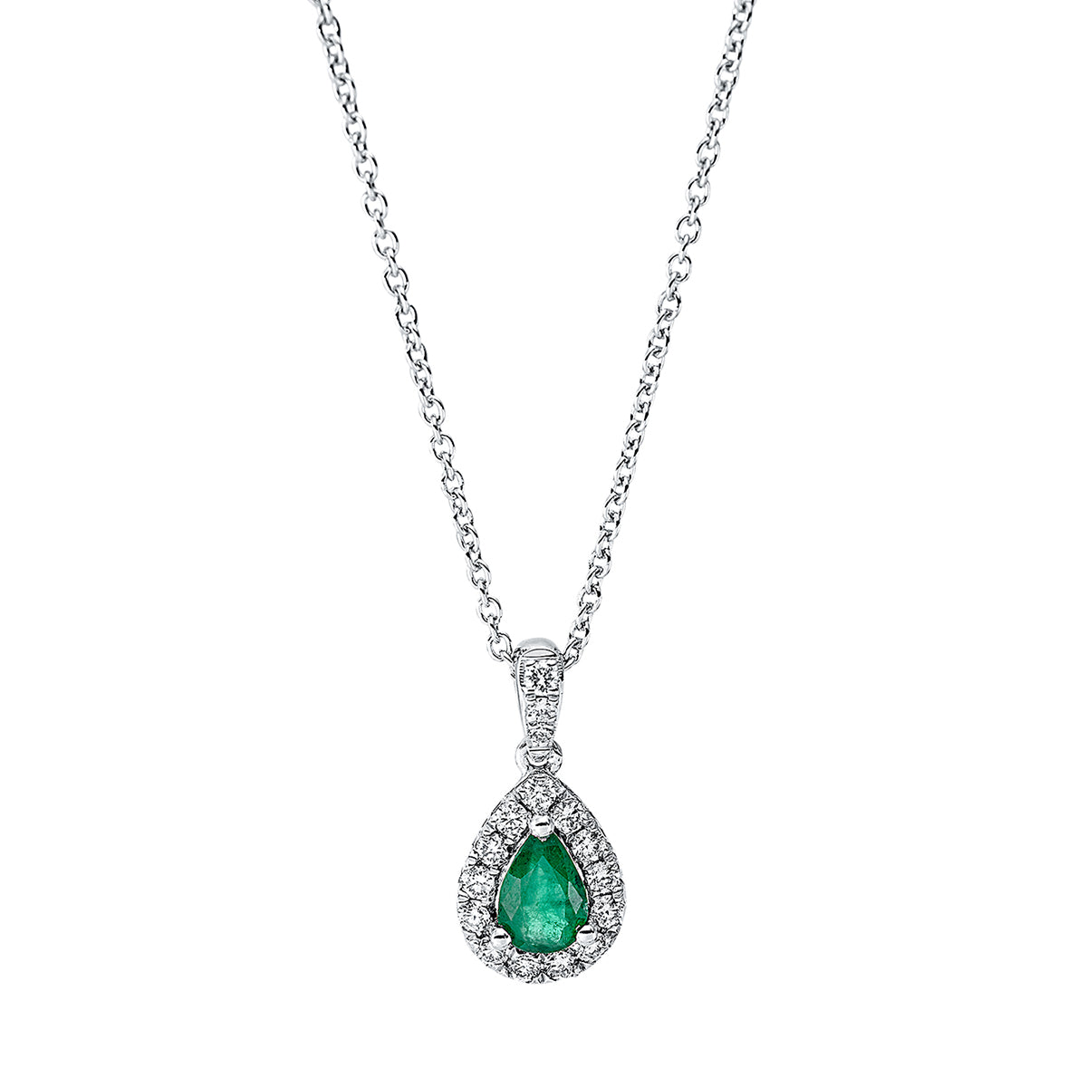 colored stone classic necklace - 4J399