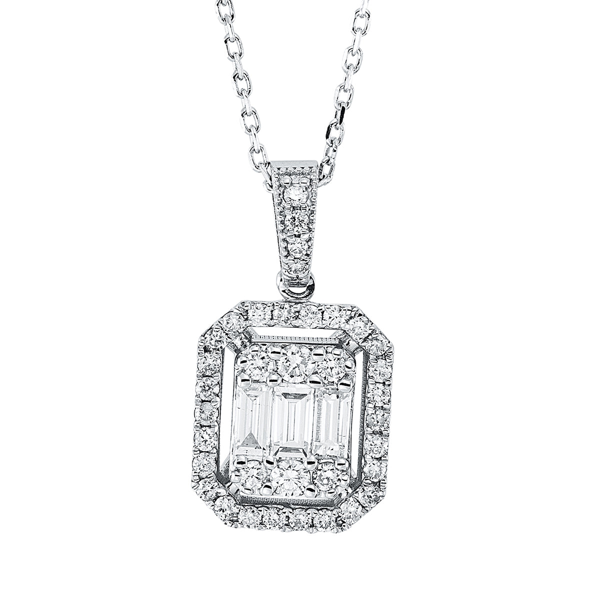 Baguette illusie ketting - 4K324