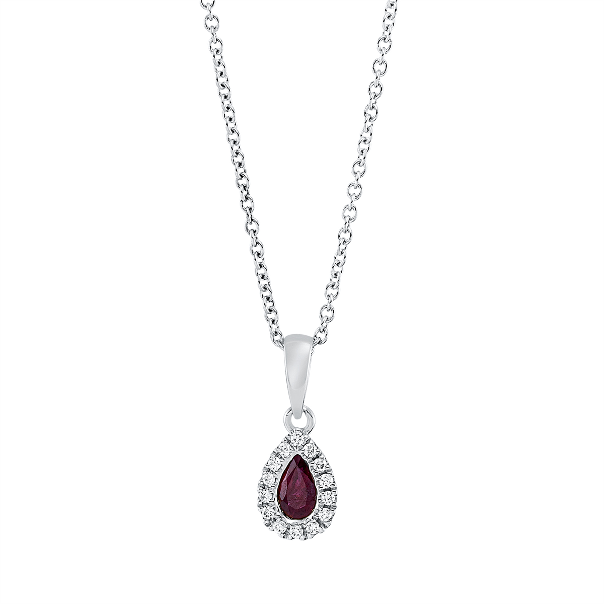 colored stone classic necklace - 4L498