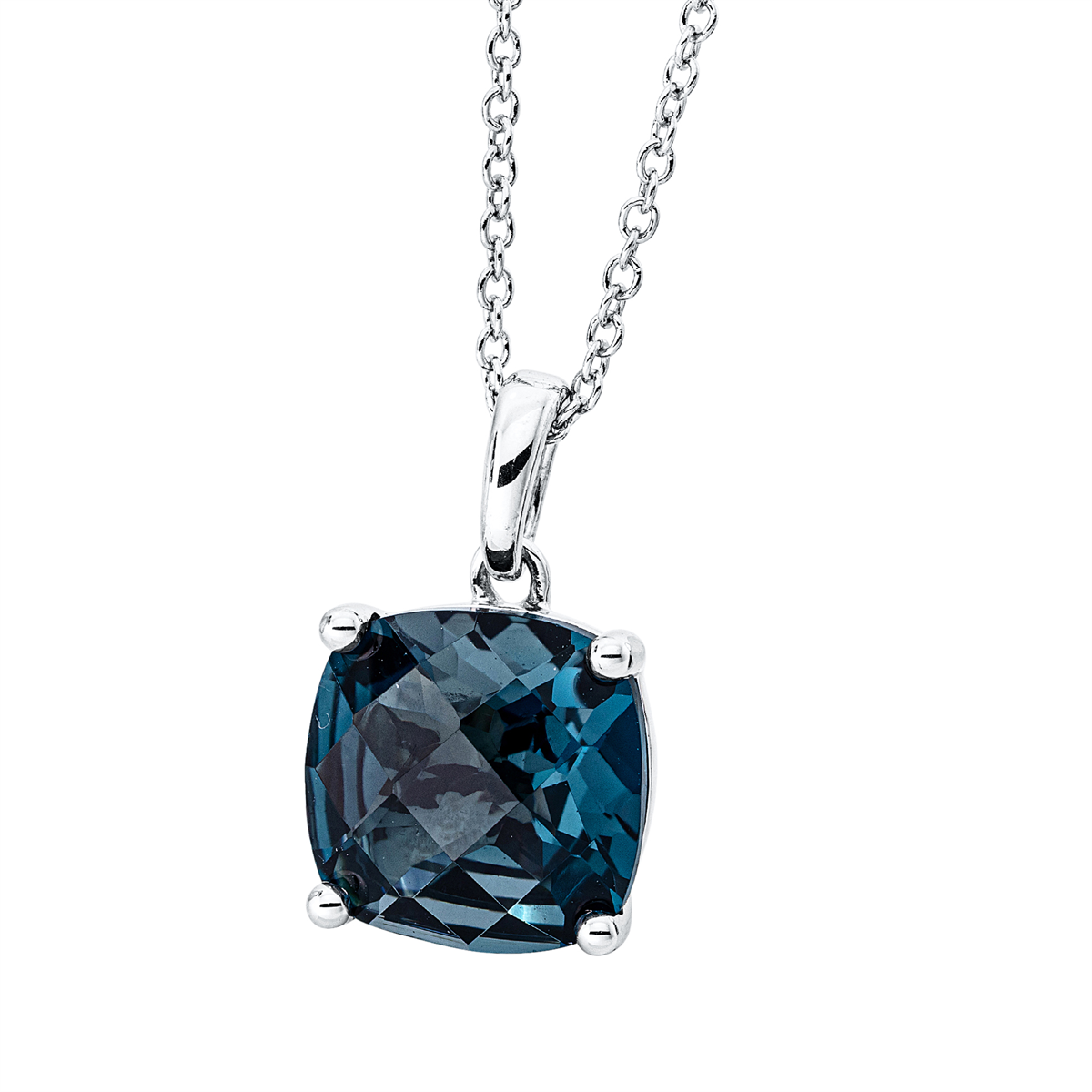 colored stone fashion necklace - 4M765