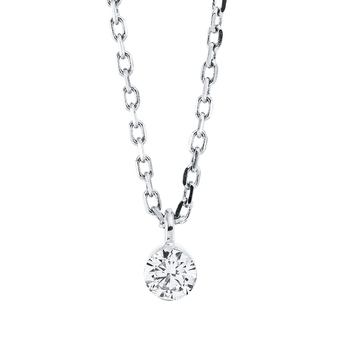 solitaire necklace - 4M952