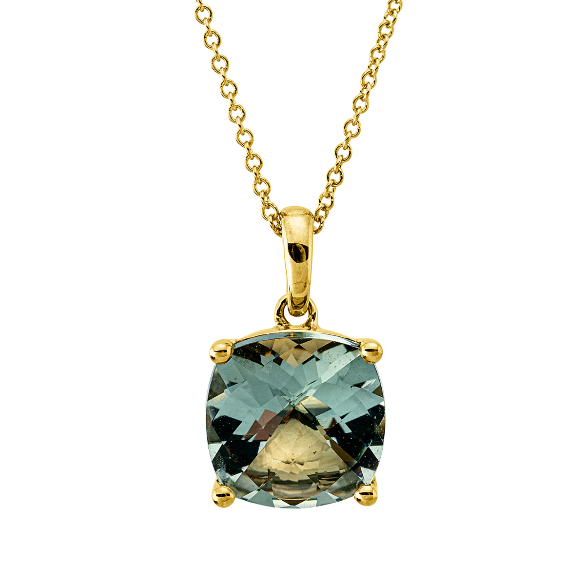 colored stone fashion necklace - 4N732
