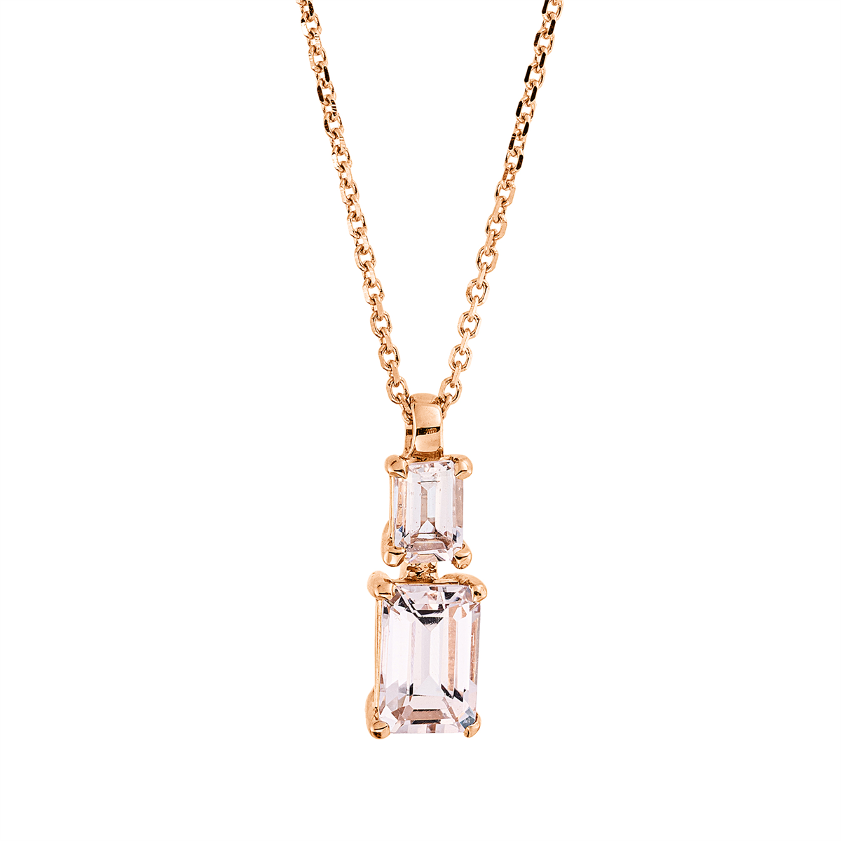 colored stone fashion necklace - 4N799