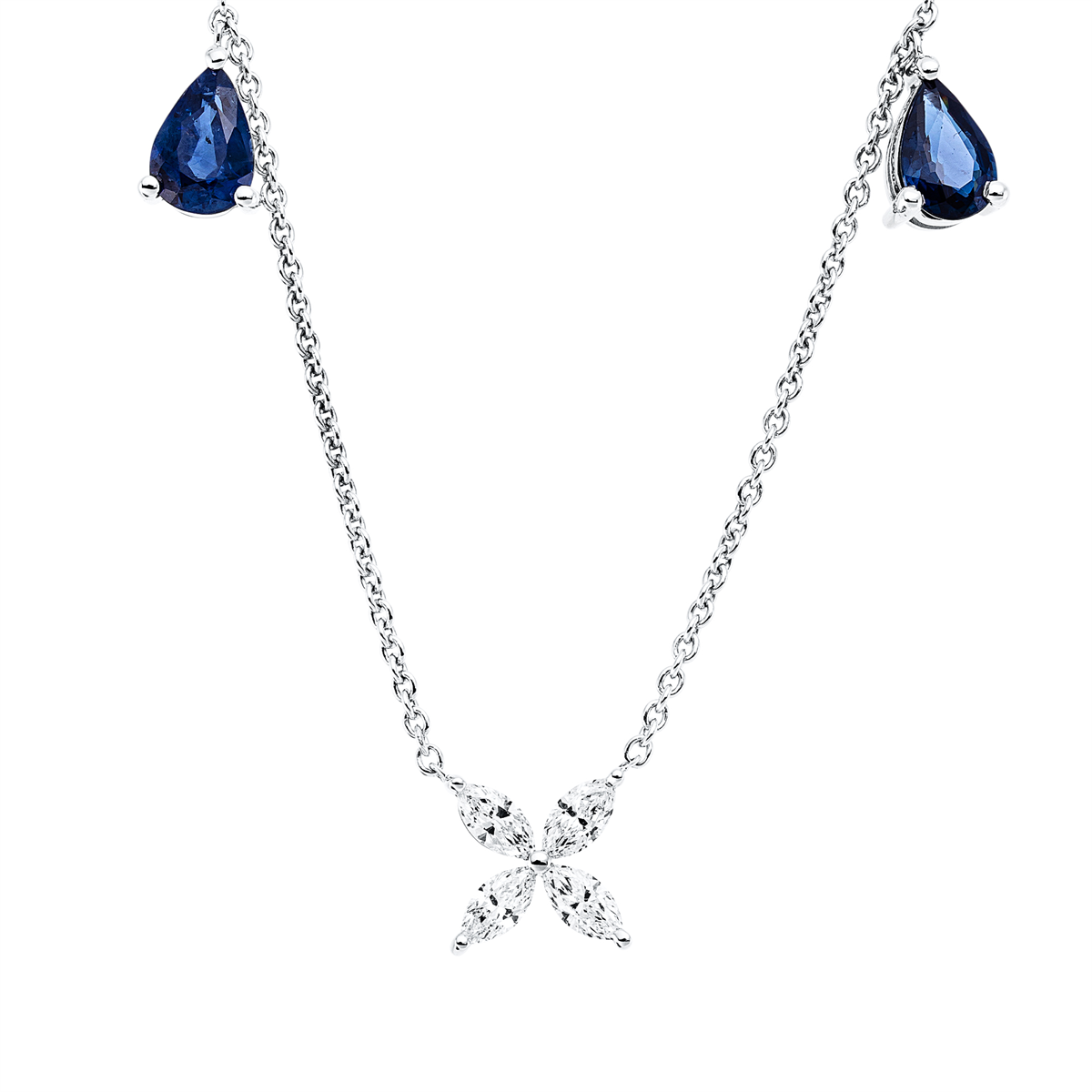 colored stone classic necklace - 4O210