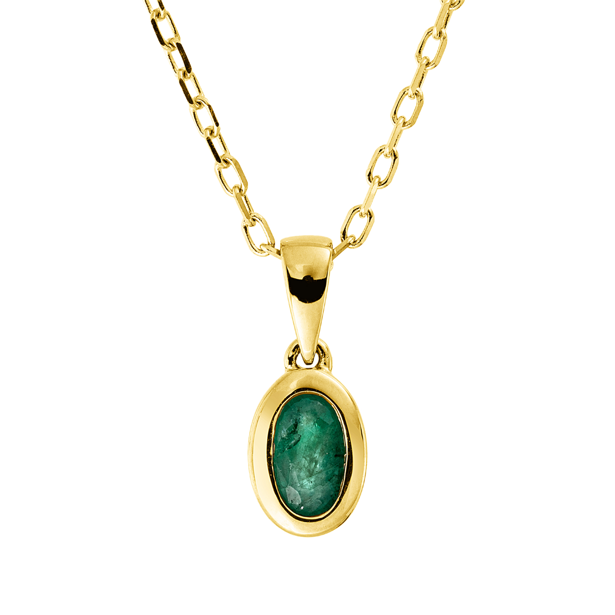 colored stone classic necklace - 4O211