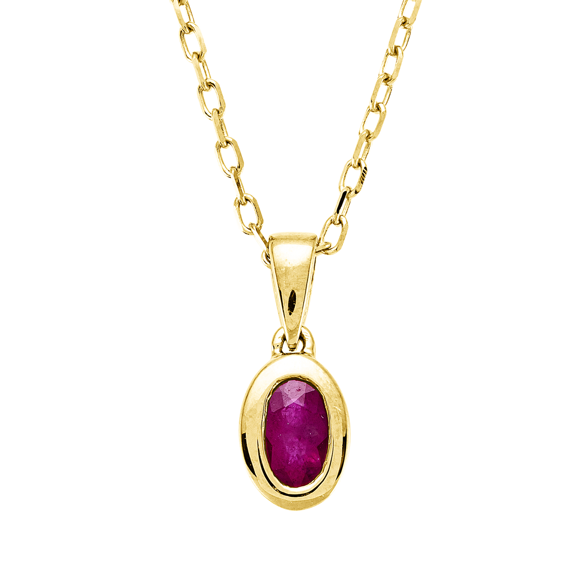 colored stone classic necklace - 4O218