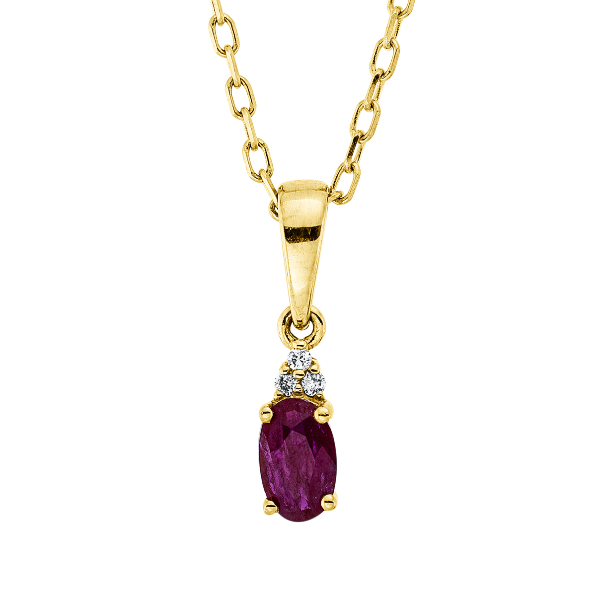 colored stone classic necklace - 4O220