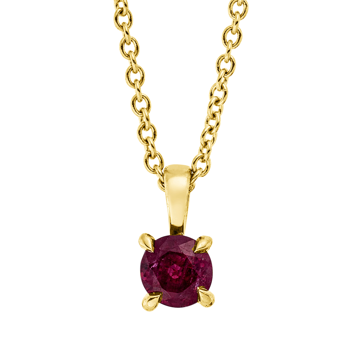 colored stone classic necklace - 4O367
