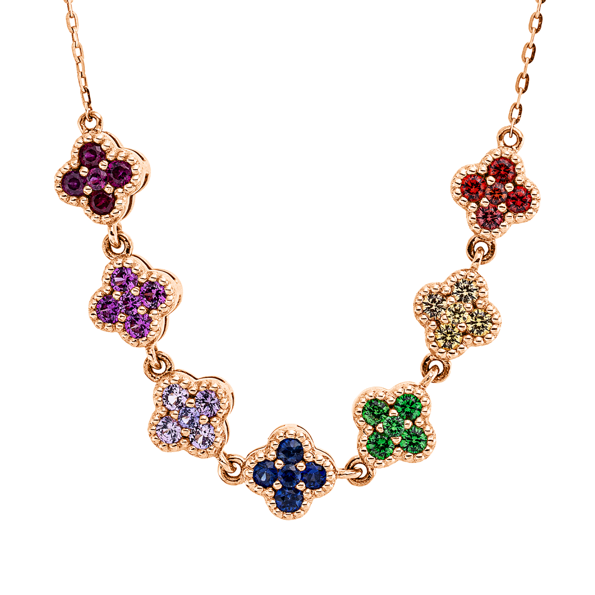 rainbow & multicolor necklace - 4O651