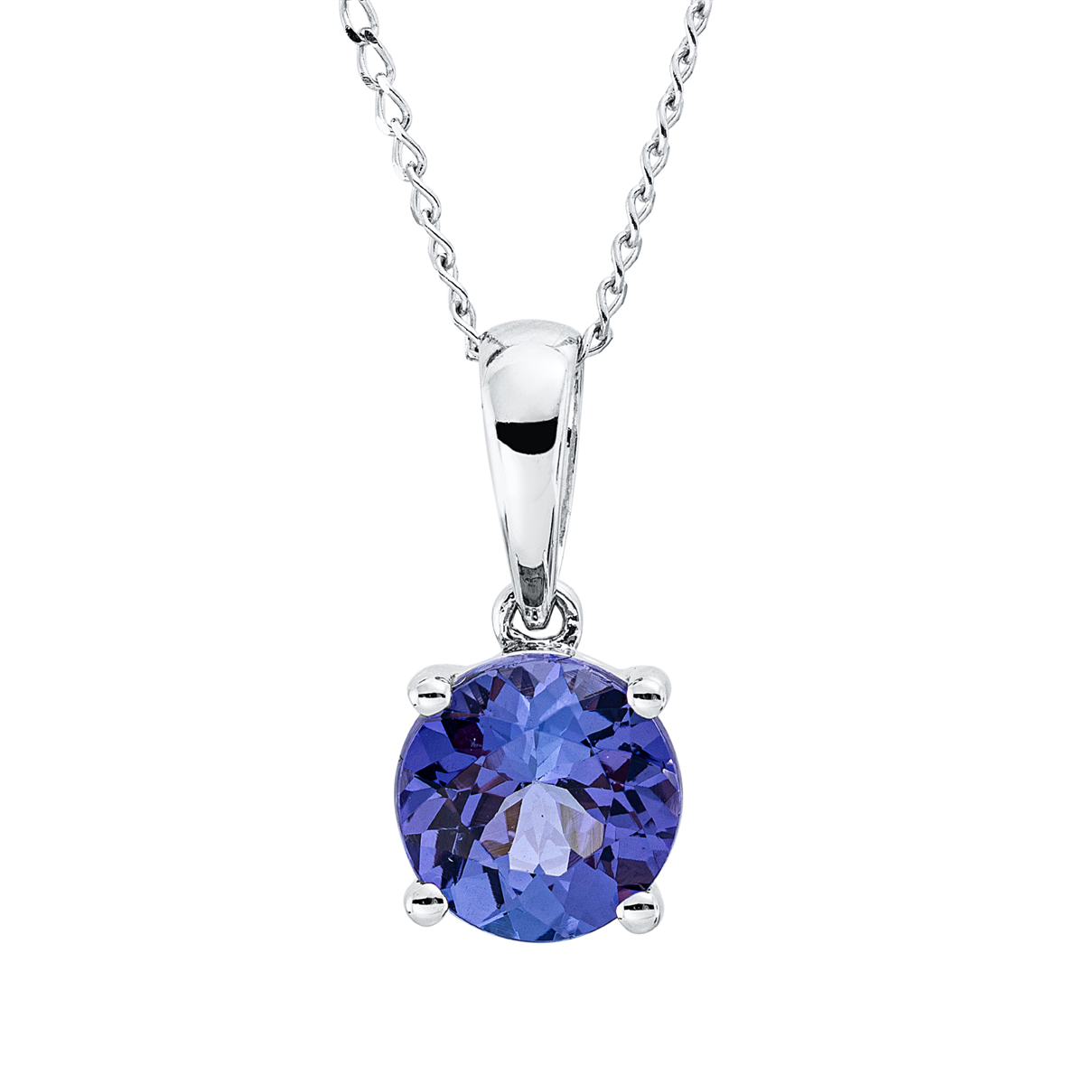 colored stone classic necklace - 4P186