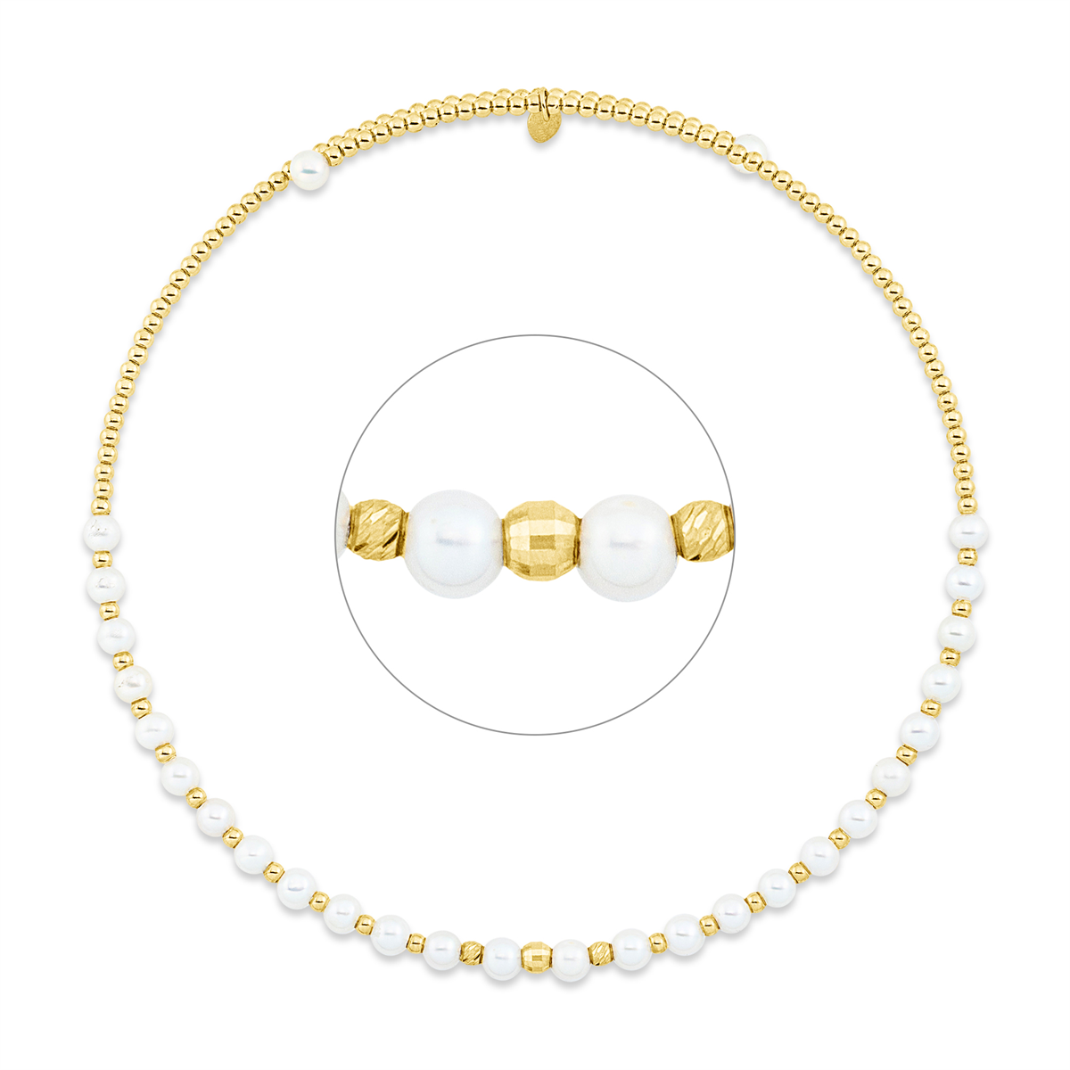 pearl necklace - 4P348