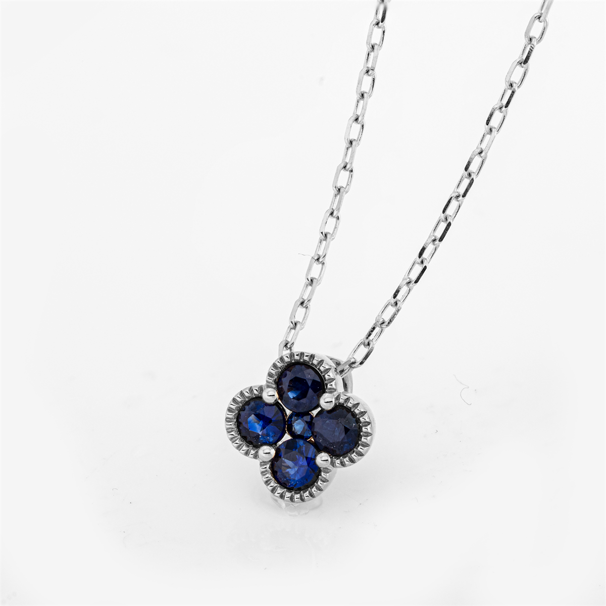 colored stone classic necklace - 4P416