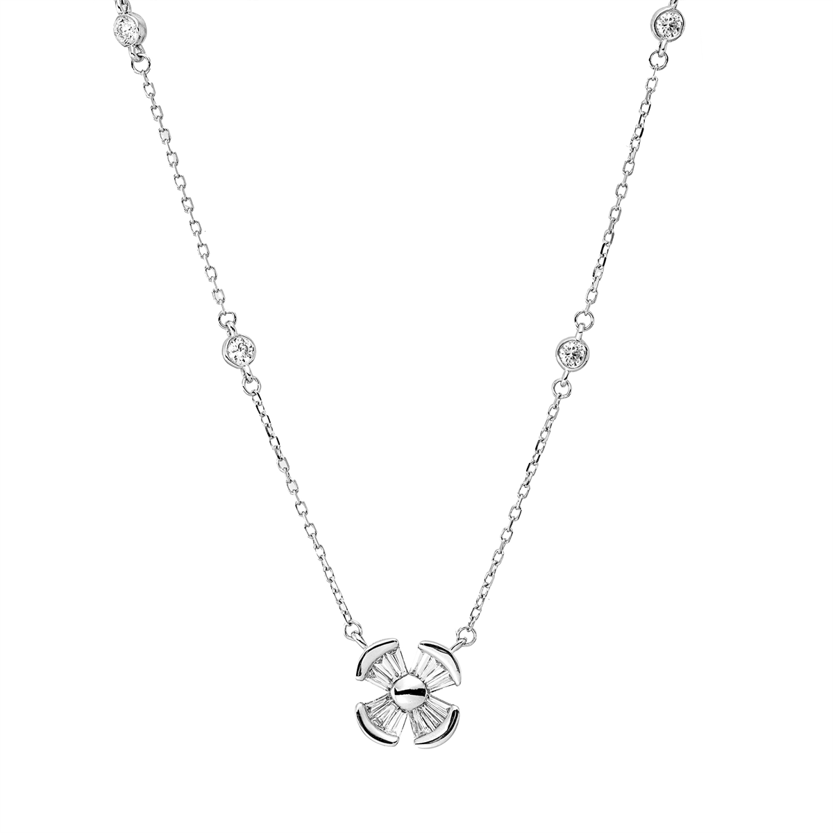 baguette necklace - 4P768