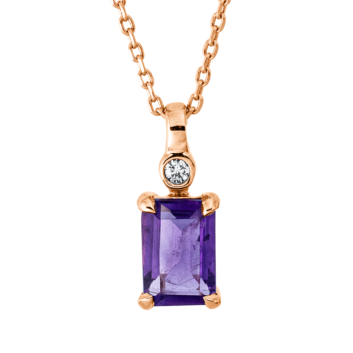 colored stone fashion necklace - 4Q273