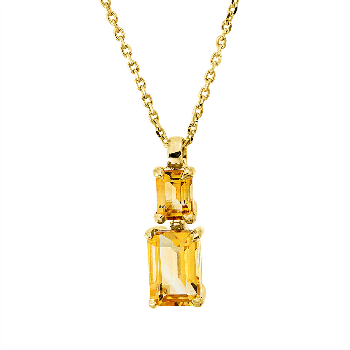 colored stone fashion necklace - 4Q274