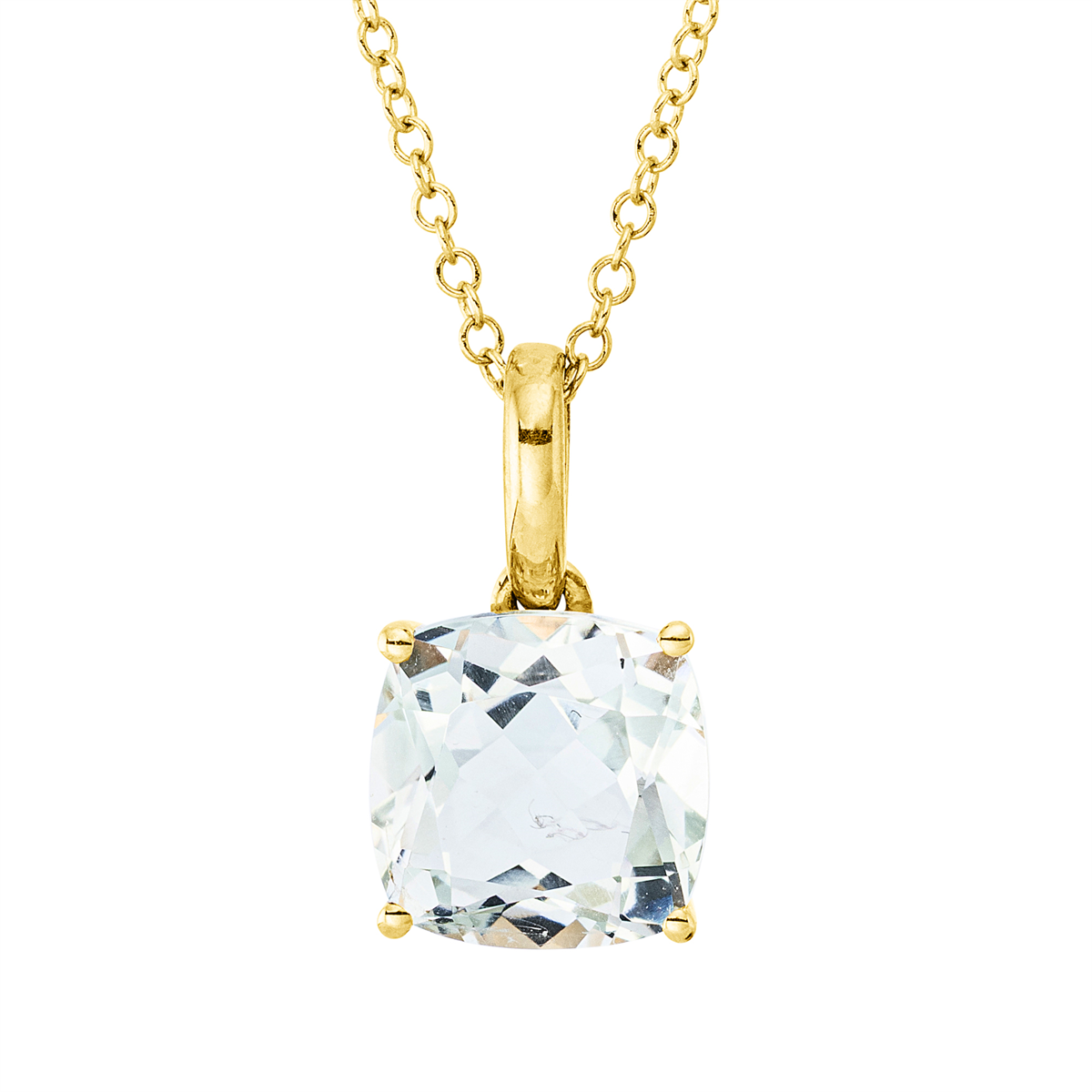 colored stone fashion necklace - 4Q307