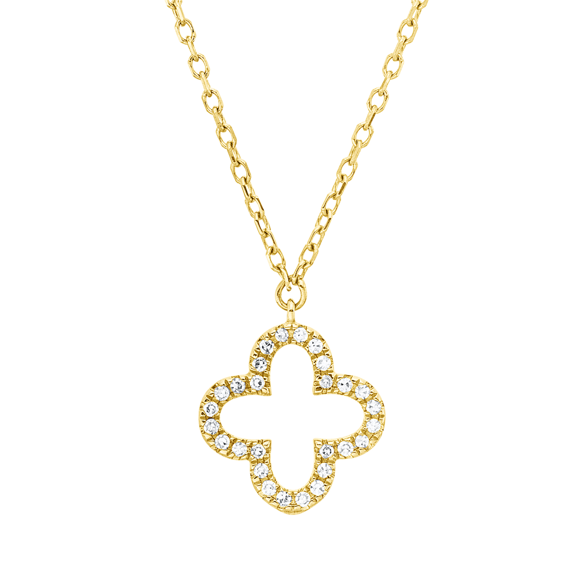 diamond single cut modern woman necklace in white gold