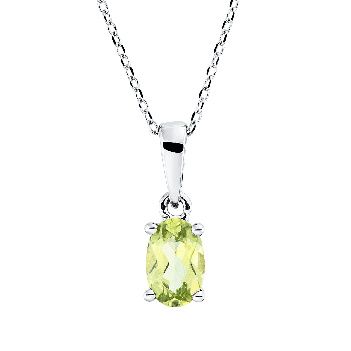 colored stone fashion necklace - 4Q938