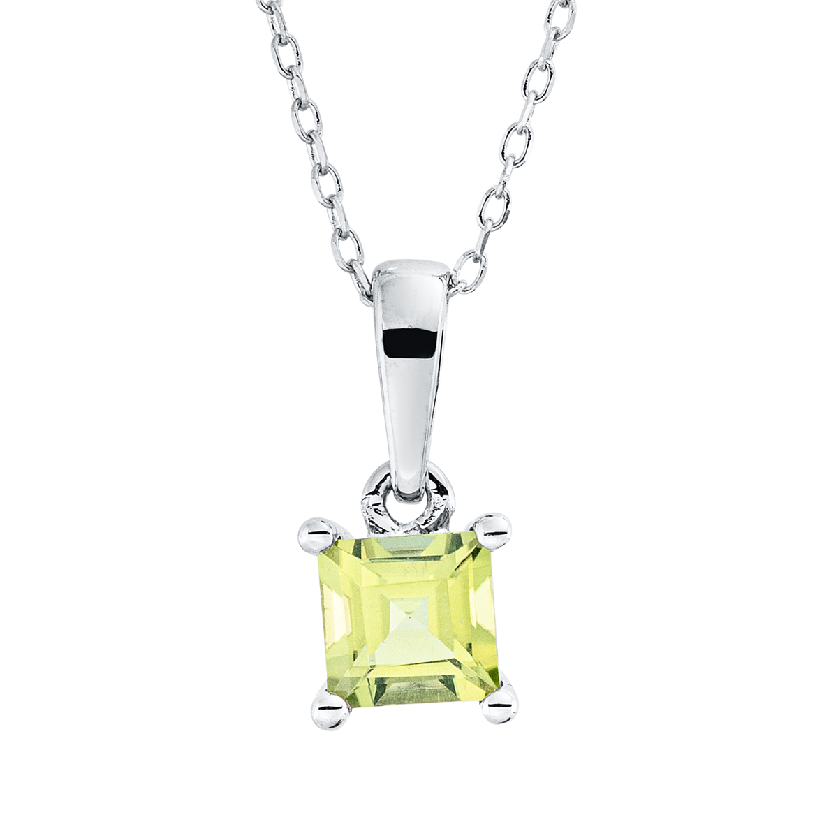 colored stone fashion necklace - 4Q946